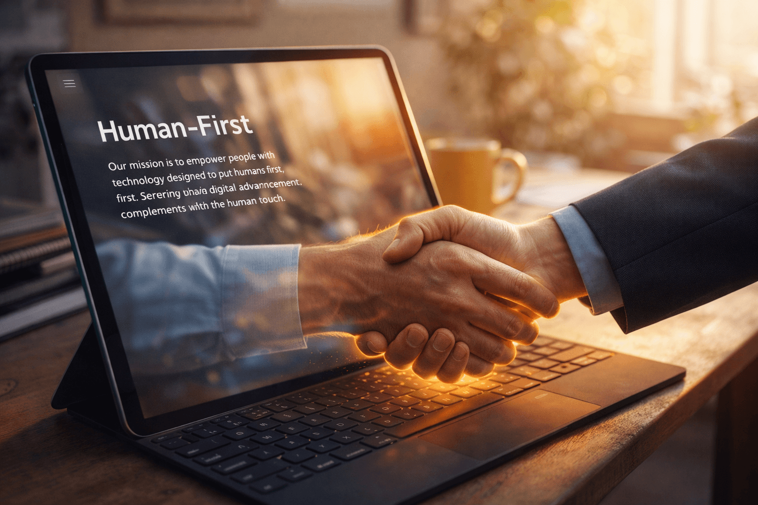 Darstellung der Verbindung von technischem Design und menschlicher emotionaler Resonanz.